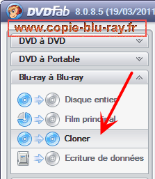 Blu-ray à Blu-ray -> Cloner
